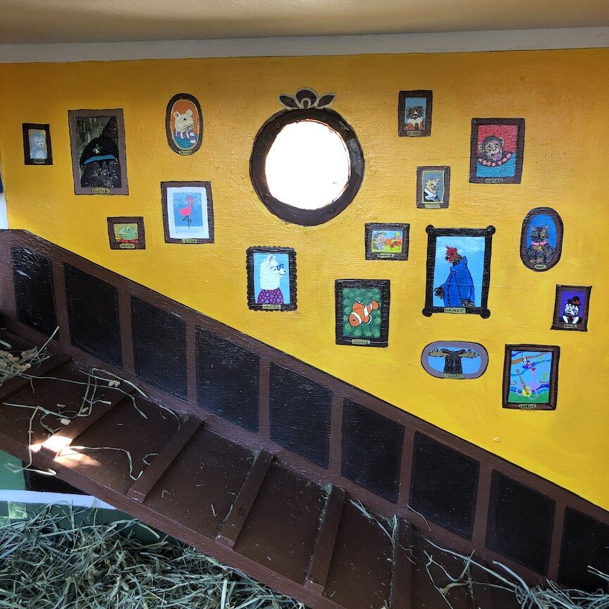 Rabbit House interior-stairs